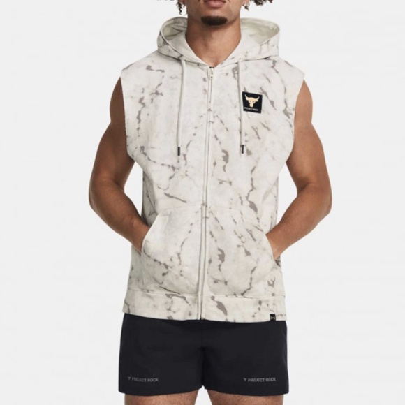 NWT Project Rock Men's Sleeveless Full Zip Hoodie XXL - Picture 3 of 15